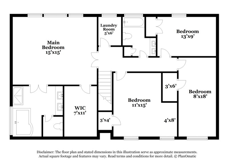 3,260/Mo, 4877 Fielding Way Stone Mountain, GA 30088 Floor Plan View 2