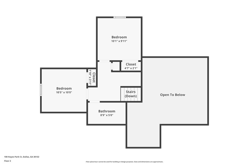 1,830/Mo, 100 Hayes Park Ct Dallas, GA 30132 Floor Plan View 2