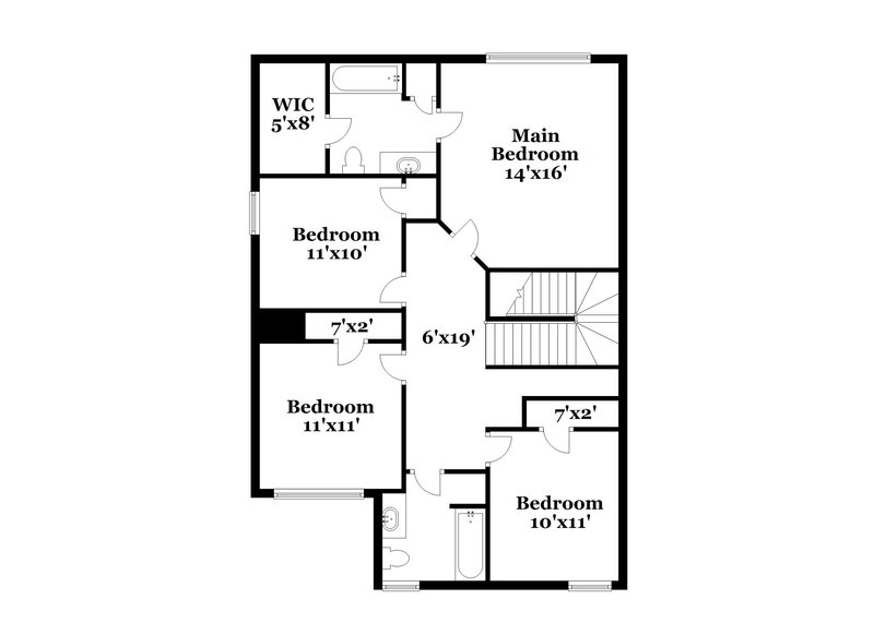 1,990/Mo, 1510 Persimmon Trace Morrow, GA 30260 Floor Plan View