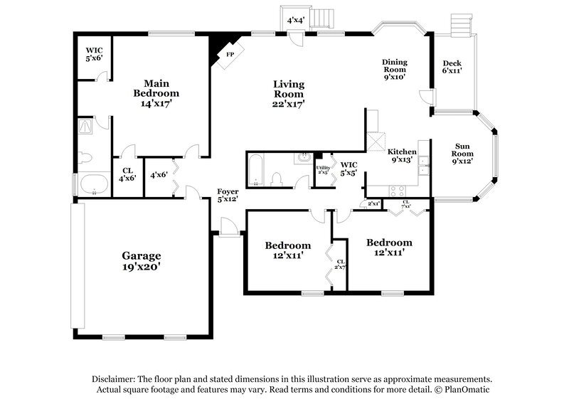 1,860/Mo, 213 Clarkdell Dr Stockbridge, GA 30281 Floor Plan View