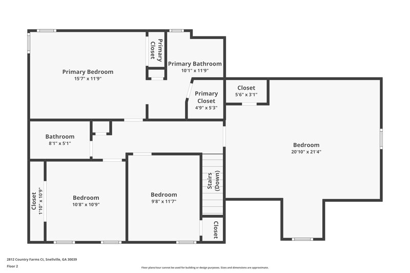 1,900/Mo, 2812 Country Farms Ct Snellville, GA 30039 Floor Plan View 2