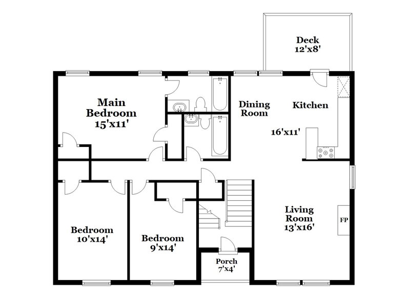 1,895/Mo, 46 Nellie Brook Dr SW Mableton, GA 30126 Floor Plan View