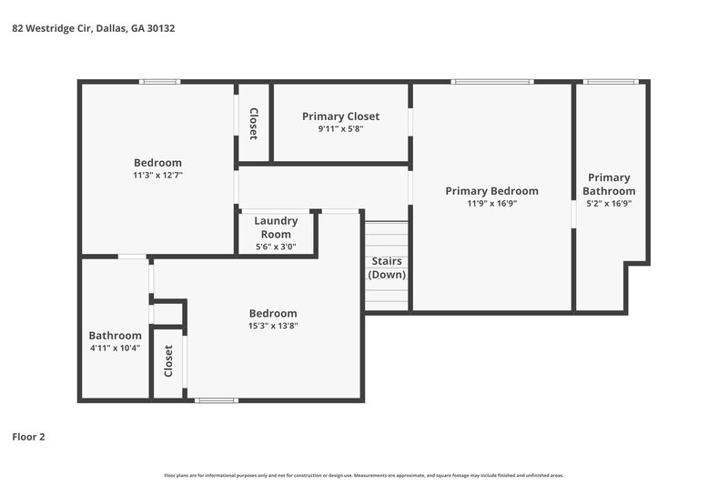 1,905/Mo, 82 Westridge Cir Dallas, GA 30132 Floor Plan View 2