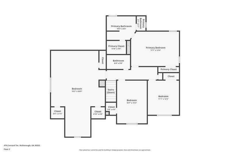 2,075/Mo, 470 Concord Terrace McDonough, GA 30253 Floor Plan View 2