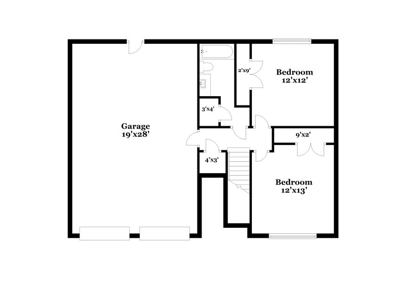 1,970/Mo, 5376 Sand Bar Ln Atlanta, GA 30349 Floor Plan View