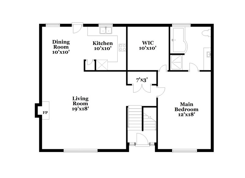 1,970/Mo, 5376 Sand Bar Ln Atlanta, GA 30349 Floor Plan View 2