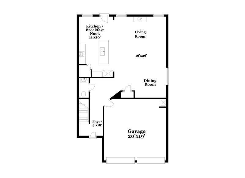 2,175/Mo, 233 Jefferson Ave Canton, GA 30114 Floor Plan View 2