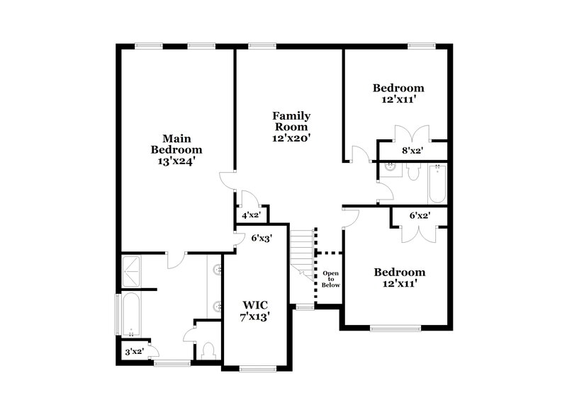 2,215/Mo, 7622 Absinth Dr Atlanta, GA 30349 Floor Plan View 2