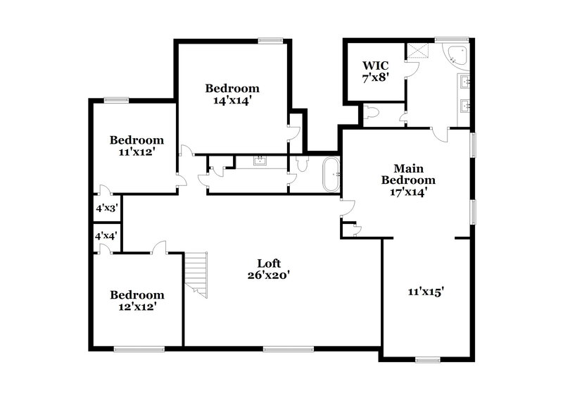 3,450/Mo, 4606 Whispering Winds Pl Douglasville, GA 30135 Floor Plan View 2