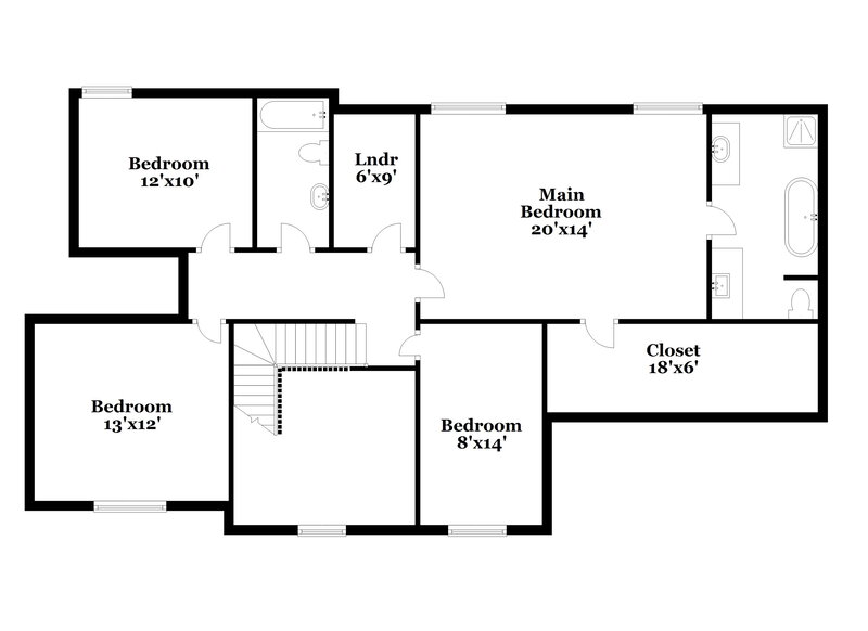2,420/Mo, 6325 Polar Fox Ct Riverdale, GA 30296 Floor Plan View 2