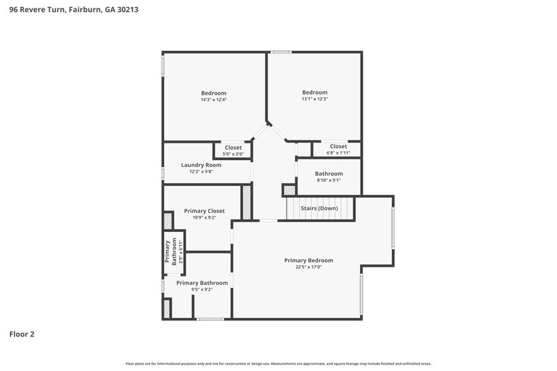 2,335/Mo, 96 Revere Turn Fairburn, GA 30213 Floor Plan View 3