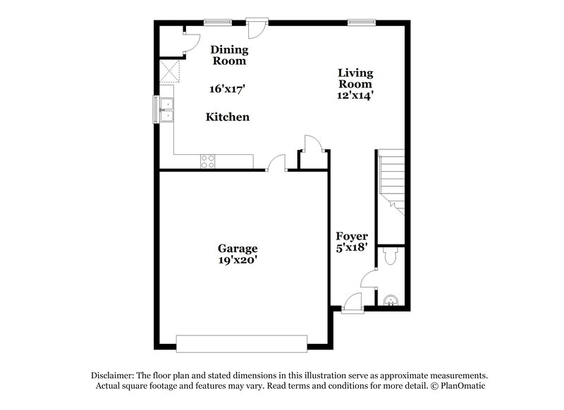 1,620/Mo, 1739 Mary Ave Griffin, GA 30224 Floor Plan View