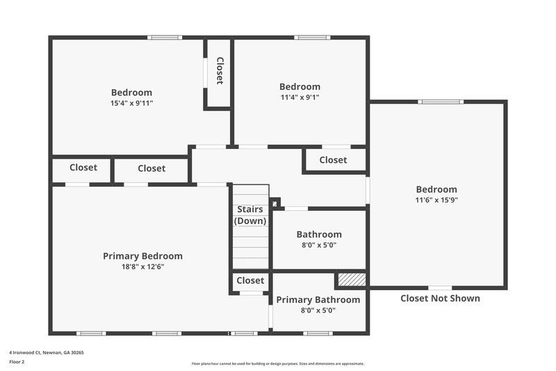 2,130/Mo, 4 Ironwood Ct Newnan, GA 30265 Floor Plan View 2