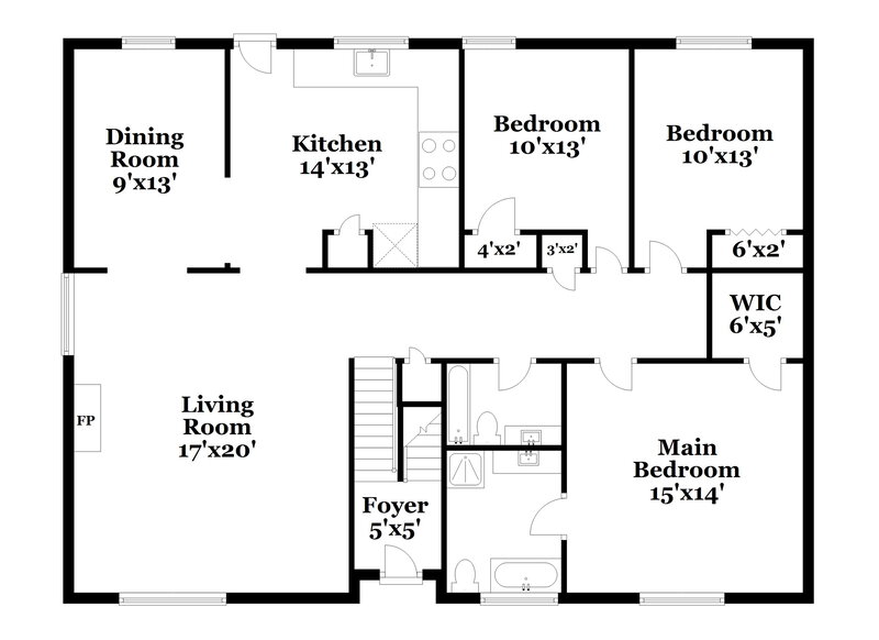 2,015/Mo, 2706 Candler Ct Marietta, GA 30064 Floor Plan View