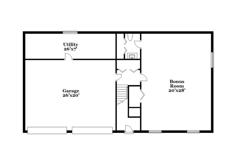 2,035/Mo, 543 Whaleys Lake Dr Jonesboro, GA 30238 Floor Plan View 2