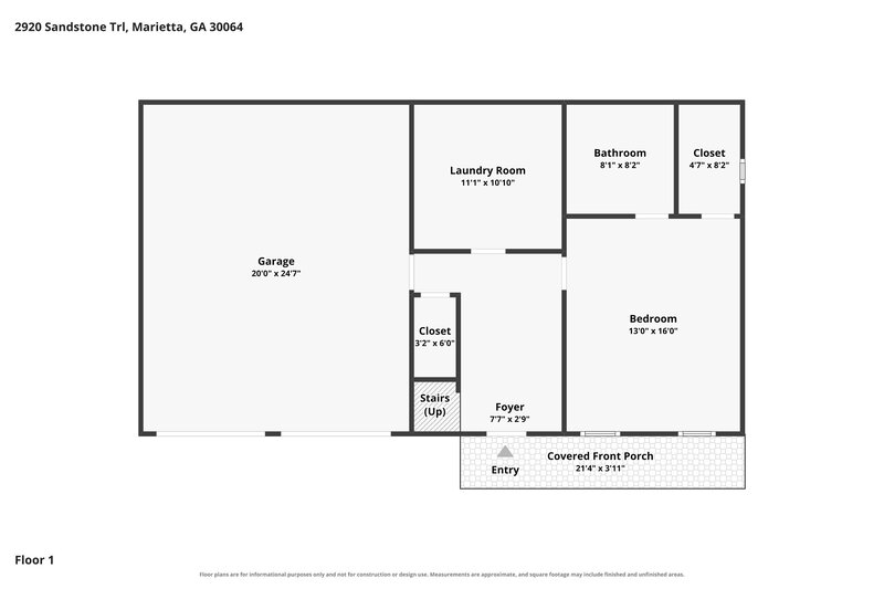 2,320/Mo, 2920 Sandstone Trail Marietta, GA 30064 Floor Plan View