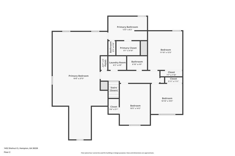 2,920/Mo, 1452 Shelnut Ct Hampton, GA 30228 Floor Plan View 2