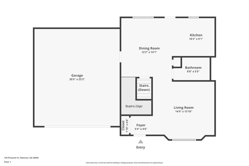 1,800/Mo, 145 Prescott Ct Newnan, GA 30265 Floor Plan View 2