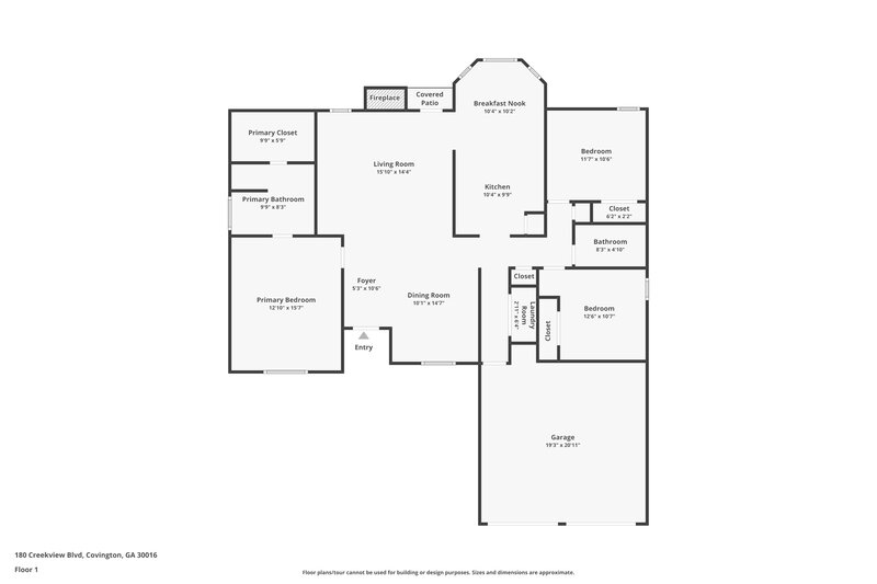 1,820/Mo, 180 Creekview Blvd Covington, GA 30016 Floor Plan View
