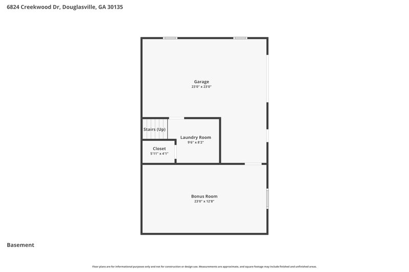 2,125/Mo, 6824 Creekwood Dr Douglasville, GA 30135 Floor Plan View