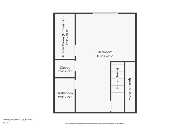 2,335/Mo, 3232 Baylor Cir McDonough, GA 30253 Floor Plan View 3