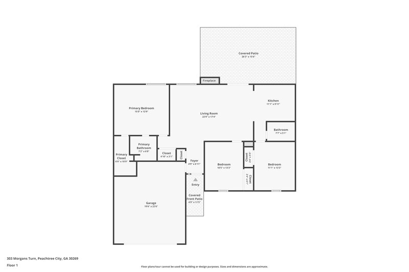 2,165/Mo, 303 Morgans Turn Peachtree City, GA 30269 Floor Plan View