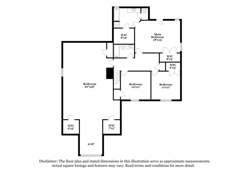 2,060/Mo, 2362 Rambling Way Lithonia, GA 30058 Floor Plan View 2