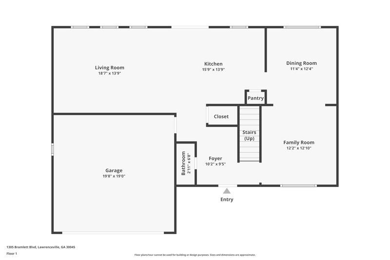 2,345/Mo, 1305 Bramlett Blvd Lawrenceville, GA 30043 Floor Plan View