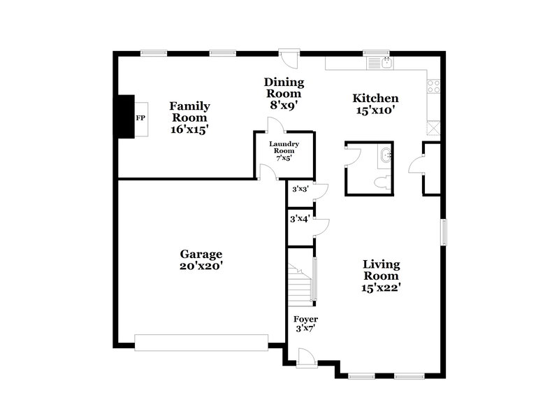 2,430/Mo, 3136 Stream View Atlanta, GA 30349 Floor Plan View