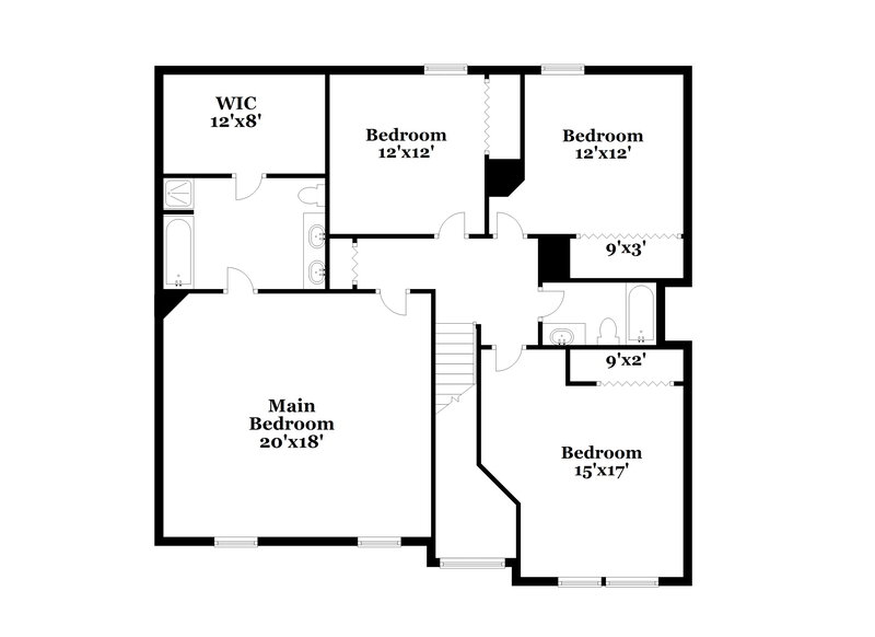 2,430/Mo, 3136 Stream View Atlanta, GA 30349 Floor Plan View 2