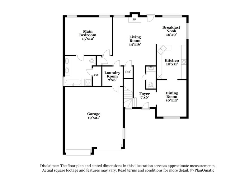 2,230/Mo, 106 Shadow Creek Ct Fairburn, GA 30213 Floorplan View