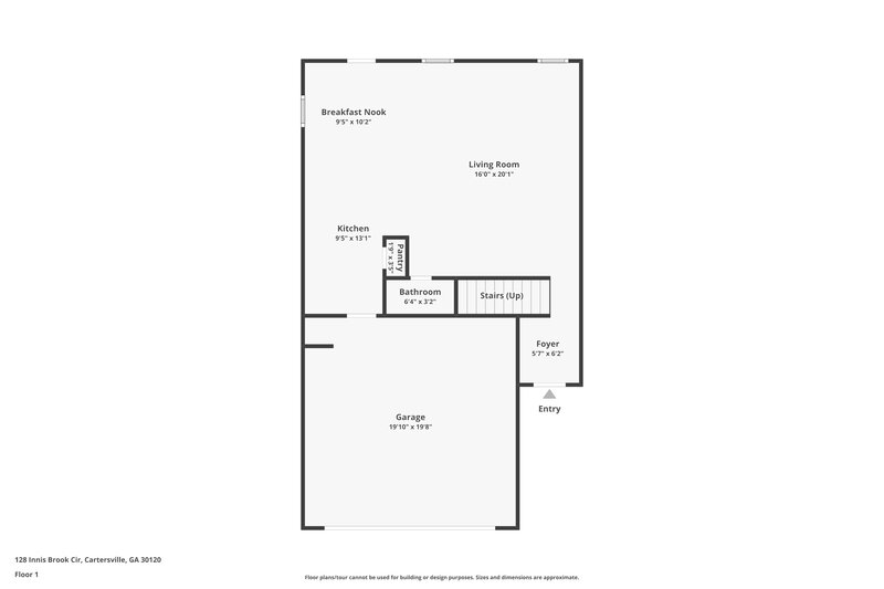 2,400/Mo, 128 Innis Brook Cir Cartersville, GA 30120 Floor Plan View