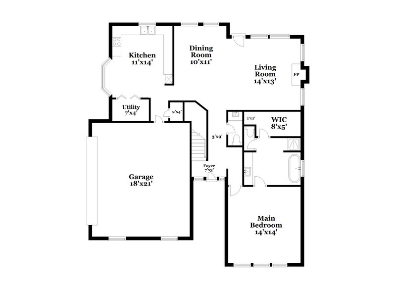 2,100/Mo, 213 Summer Hill Cir Stockbridge, GA 30281 Floor Plan View