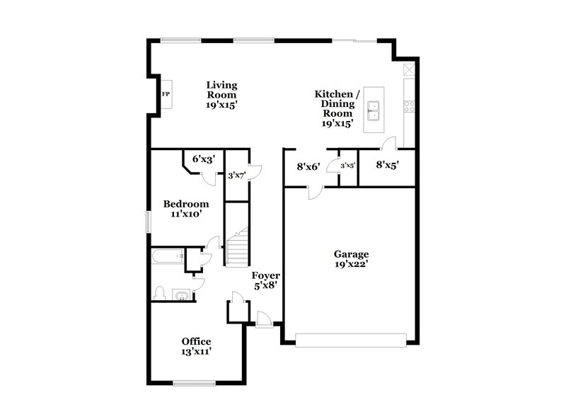 2,540/Mo, 621 Moorings Ave McDonough, GA 30253 Floor Plan View