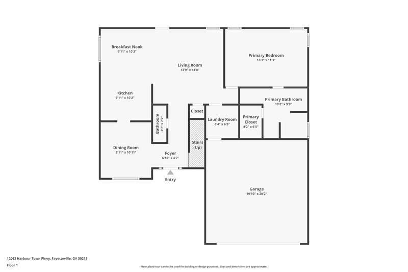 2,025/Mo, 12063 Harbour Town Pkwy Fayetteville, GA 30215 Floor Plan View