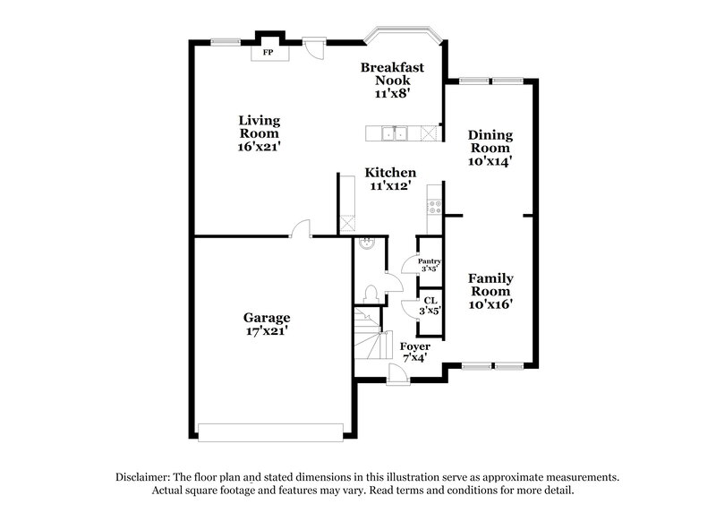 3,340/Mo, 6964 Foxmoor Way Douglasville, GA 30134 Floor Plan View