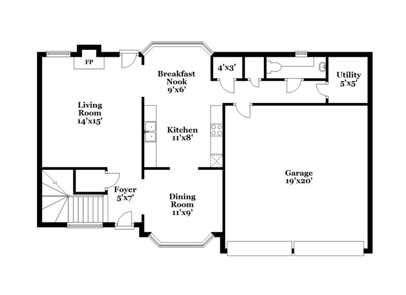 2,940/Mo, 9450 Deer Crossing Trc Jonesboro, GA 30236 Floor Plan View