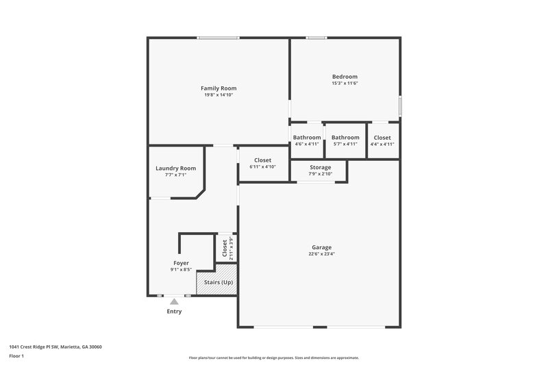 2,185/Mo, 1041 Crest Ridge Pl SW Marietta, GA 30060 Floor Plan View