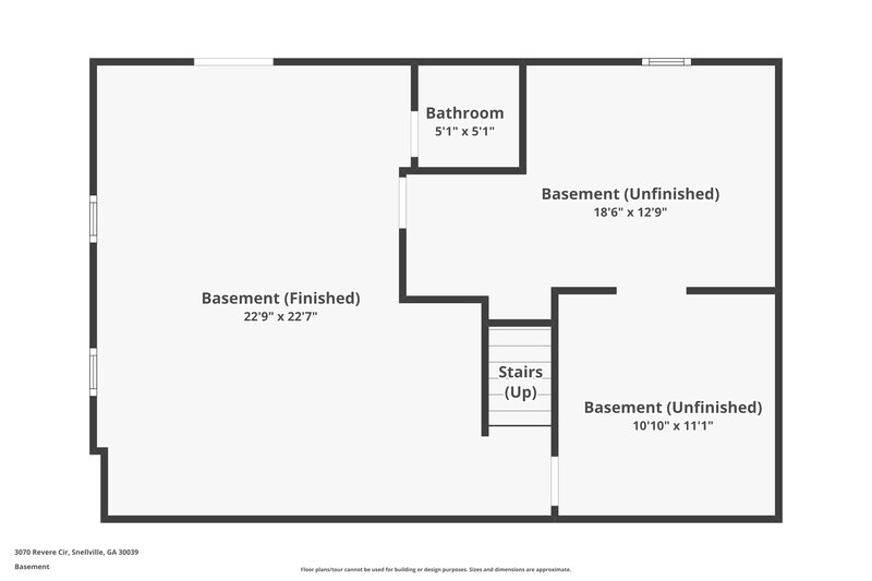 2,350/Mo, 3070 Revere Cir Snellville, GA 30039 Floor Plan View