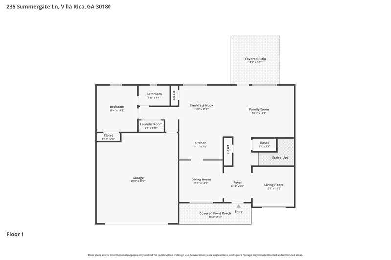 2,170/Mo, 235 Summer Gate Ln Villa Rica, GA 30180 Floorplan View
