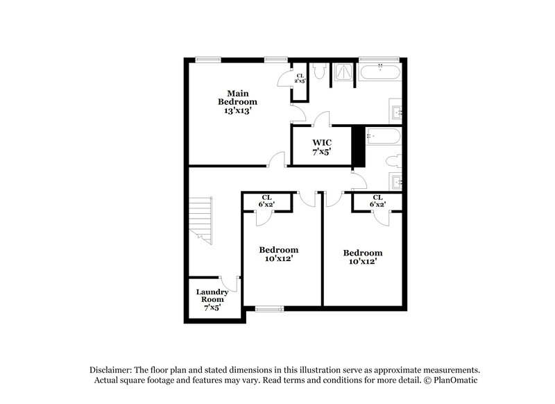 2,020/Mo, 5584 Bluegrass Dr Atlanta, GA 30349 Floor Plan View
