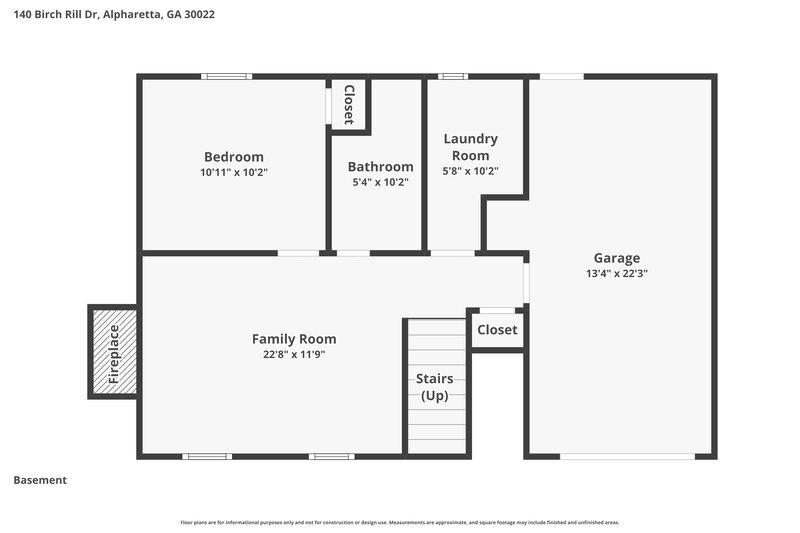 2,550/Mo, 140 Birch Rill Dr Alpharetta, GA 30022 Floor Plan View