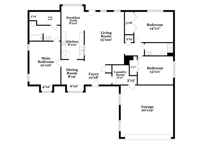 3,480/Mo, 104 Nanci Ct Stockbridge, GA 30281 Floor Plan View