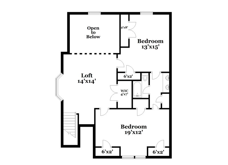 2,035/Mo, 168 Darbys Run Dr Hiram, GA 30141 Floor Plan View 2