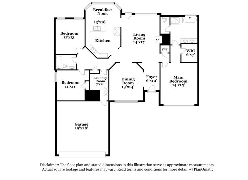 3,090/Mo, 1005 Rafington Dr Lawrenceville, GA 30046 Floorplan View
