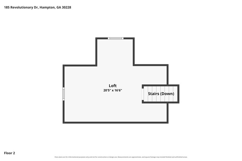 2,275/Mo, 185 Revolutionary Dr Hampton, GA 30228 Floor Plan View 2