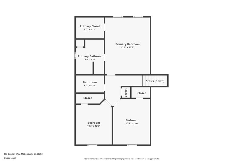 1,985/Mo, 503 Bentley Way McDonough, GA 30253 Floor Plan View 3