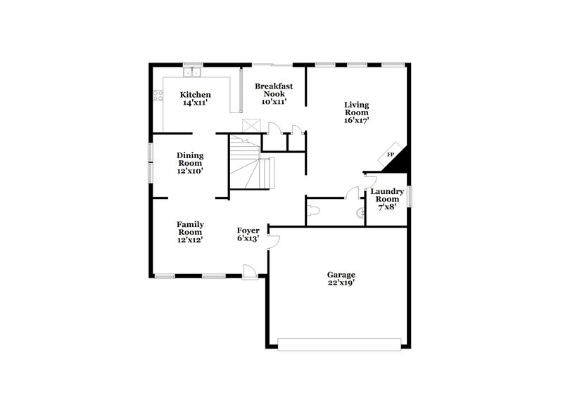 3,190/Mo, 7759 Parkside Dr Lithia Springs, GA 30122 Floor Plan View
