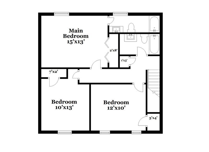 2,920/Mo, 1230 Howard Way Lawrenceville, GA 30043 Floor Plan View 2