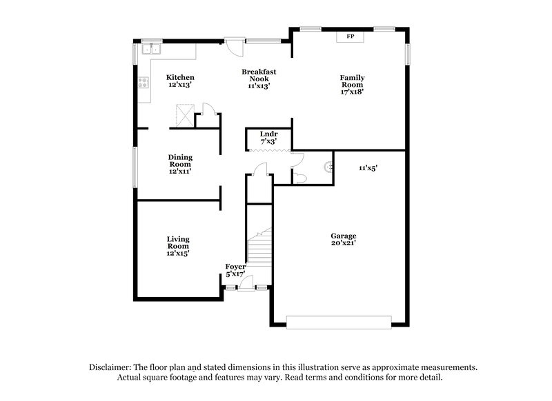 2,340/Mo, 5011 Upper Elm St Atlanta, GA 30349 Floor Plan View